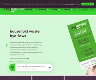 Mywaste.ie(Ireland's Guide to Managing Waste) Screenshot