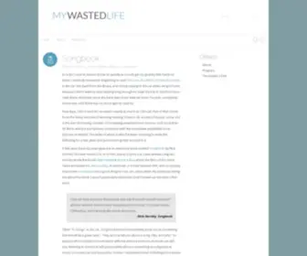 Mywastedlife.com(Waste Not) Screenshot