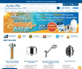 Mywaterfilter.com.au(Australia's Best Water Filter Systems & Water Purifiers) Screenshot