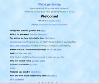 Mywatergarden.co.uk(Water gardening) Screenshot