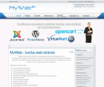 Myweb.sk(Tvorba web stránok) Screenshot