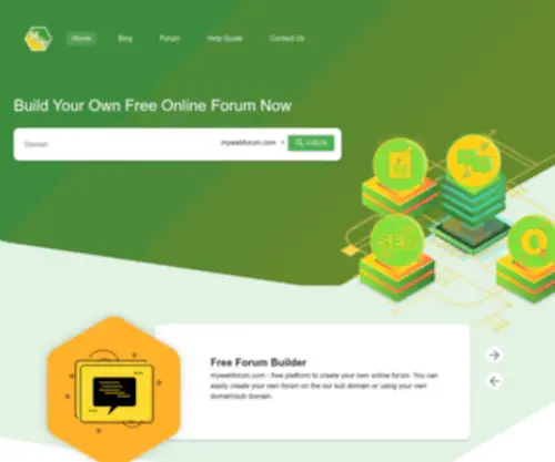 Mywebforum.com(Create your own free forum) Screenshot