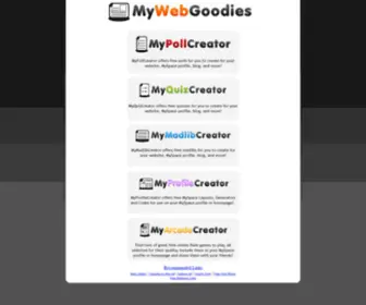 Mywebgoodies.com(Free Polls) Screenshot