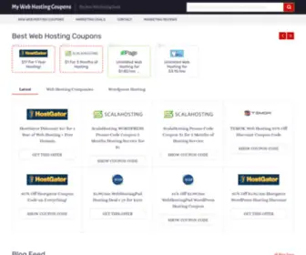 Mywebhostingcoupons.com(My Web Hosting Coupons) Screenshot