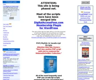 Mywebmasterinabox.com(ClickBank PHP Scripts) Screenshot