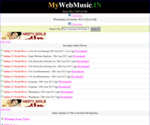 Mywebmusic.in(Mywebmusic) Screenshot