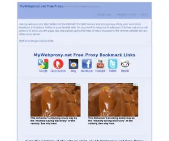 Mywebproxy.net(Free Web Proxy USA for Browsing or Youtube) Screenshot