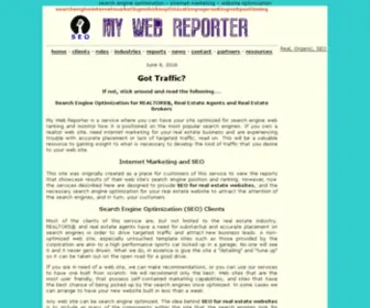 Mywebreporter.com Screenshot