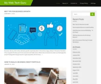 Mywebtechguru.com(My Web Tech Guru) Screenshot