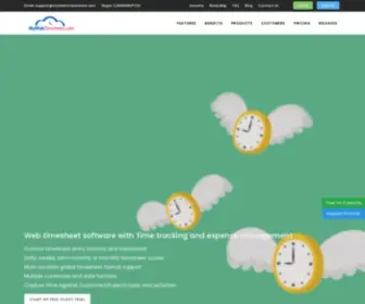 Mywebtimesheets.com(Web timesheet software with Time tracking and expense management) Screenshot