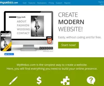 Mywebzz.com(Create your free website) Screenshot