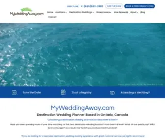 Myweddingaway.com(Ontario Destination Wedding Planner at) Screenshot