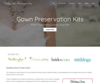 Myweddingdressforever.com(Wedding Gown Preservation Kits) Screenshot