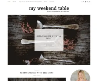 Myweekendtable.com(Recipes + Entertaining by Gretchen Lowe) Screenshot