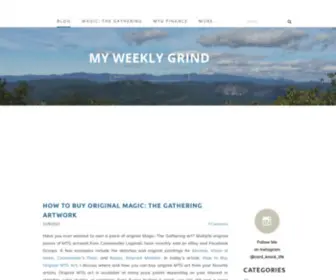 Myweeklygrind.com(My Weekly Grind) Screenshot