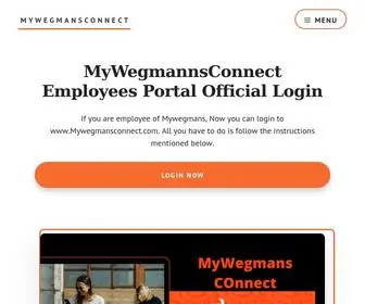 Mywegmansconnecter.com(Mywegmansconnect) Screenshot