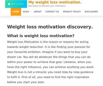 Myweightlossmotivation.com(Weight loss Motivation) Screenshot