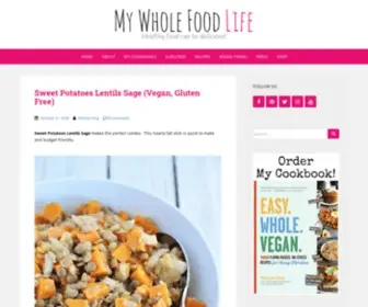 MYwholefoodlife.com(Healthy food can be delicious) Screenshot