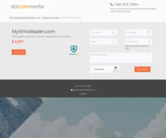 MYwholesaler.com(This premium domain name) Screenshot