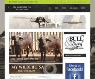 Mywildlifesa.com(My Wildlife SA) Screenshot