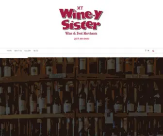 Mywineysister.com(My Winey Sister) Screenshot