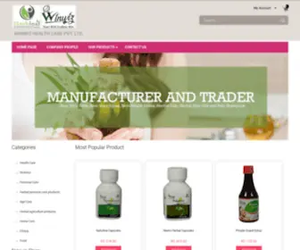 Mywinwiz.com(Online Store Of Herbal Hair Oils) Screenshot