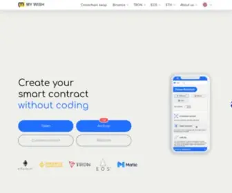 Mywish.io(Get your secure smart contract without coding skills) Screenshot