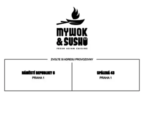 Mywoksushi.cz(My wok and sushi) Screenshot