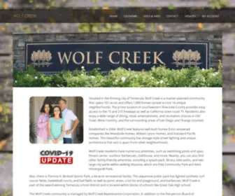 Mywolfcreek.com(Wolf Creek) Screenshot