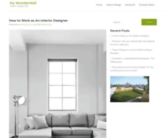 Mywonderwall.com.au(Interior Design Tips) Screenshot