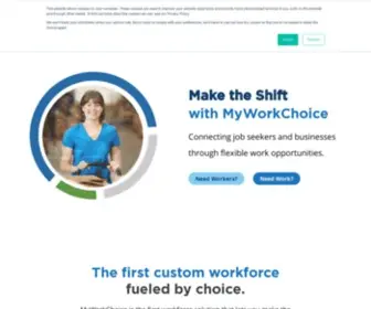 Myworkchoice.com(Flexible work opportunities) Screenshot