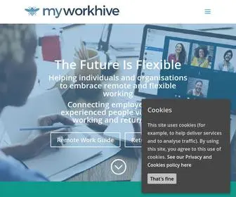 Myworkhive.com(The home of remote jobs) Screenshot