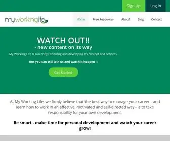 Myworkinglife.co.uk(My Working Life) Screenshot