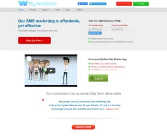 Myworkset.com(Bulk sms) Screenshot