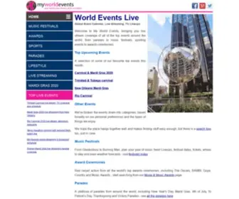 Myworldevents.com(My World Events) Screenshot