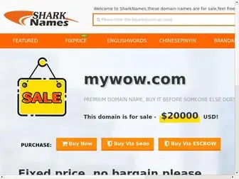 Mywow.com(Shark Name) Screenshot