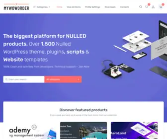 Mywoworder.com(Nulled Wordpres Themes) Screenshot