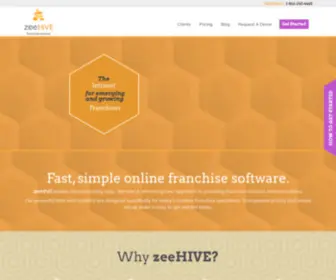 Myzeehive.com(ZeeHIVE Franchise Intranet) Screenshot