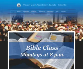 Mzac.ca(Mount Zion Apostolic Church) Screenshot