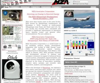 Mza.com(MZA Associates Corporation) Screenshot