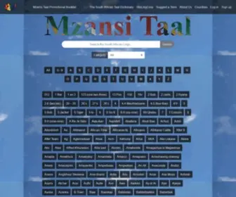 Mzansitaal.co.za(Mzansi Taal) Screenshot