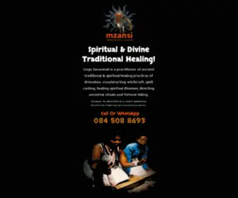 Mzansitraditionalhealer.com(Traditional Healer) Screenshot