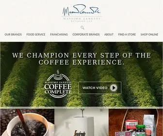 MZB-Usa.com(Massimo Zanetti Beverage USA) Screenshot