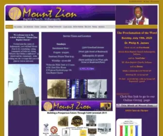 MZBchurch.org(Mount Zion Baptist Church) Screenshot