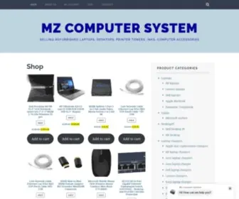 Mzcomputer.ca(Selling Refurbished laptops) Screenshot