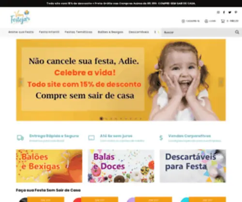 Mzdecoracoes.com.br(Festa 25 de março) Screenshot