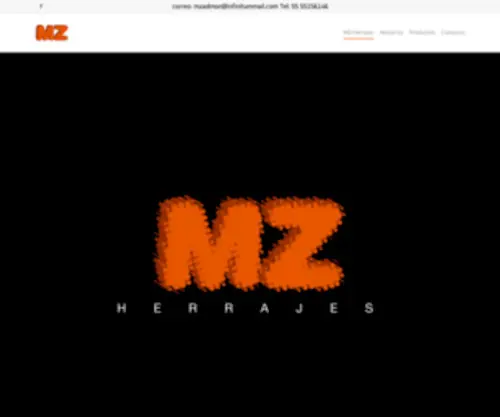 Mzherrajes.mx(Herrajes para muebles) Screenshot