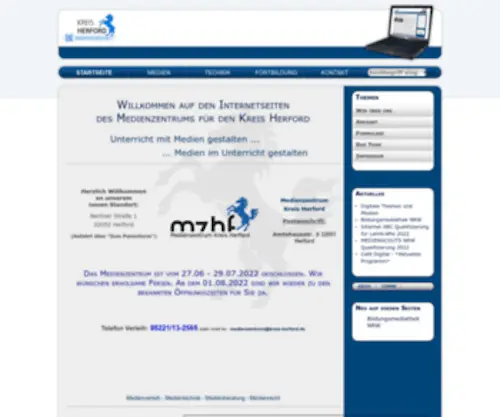 MZHF.de(MZ Kreis Herford) Screenshot