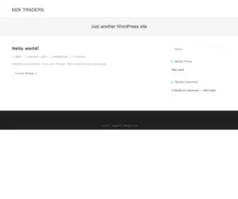 MZKtraders.com(Just another WordPress site) Screenshot