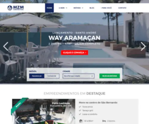 MZM.com.br(Mzm construtora) Screenshot